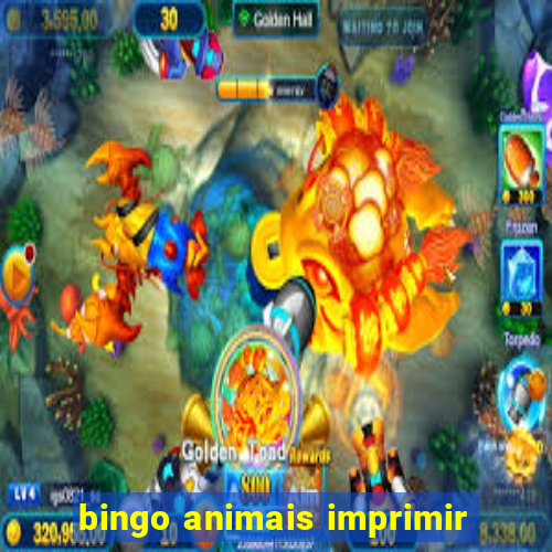 bingo animais imprimir